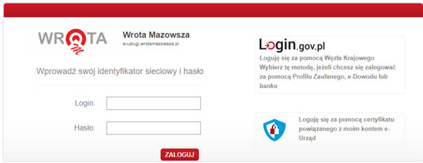 Rysunek 10 Logowanie za pomocą certyfikatu