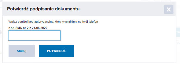 Rysunek 41 Potwierdzenie podpisu Profilem Zaufanym